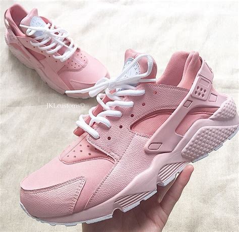 nike hurache pink|Nike Huarache women's baby pink.